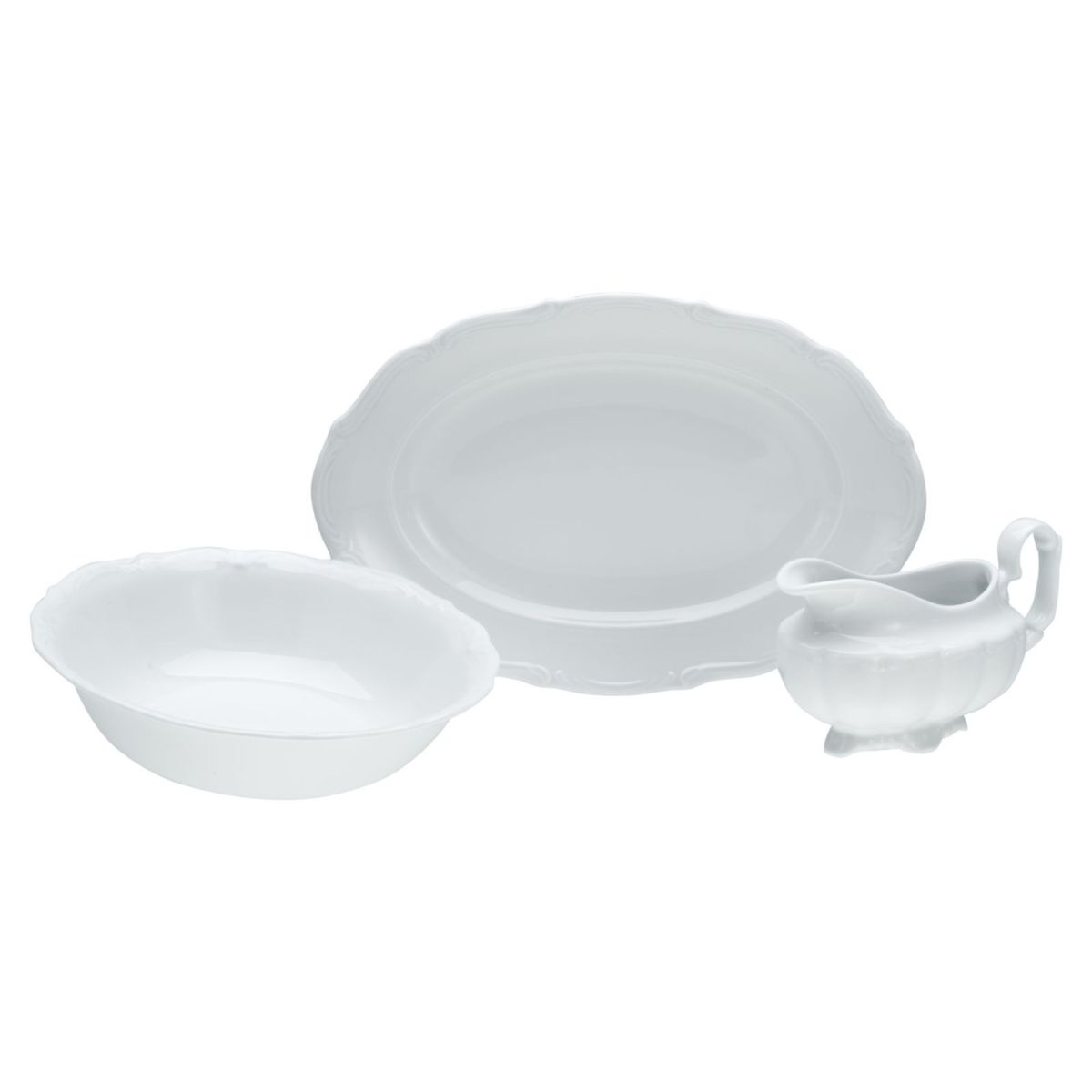 Maria Theresia - Set da portata 3 pz. CreaTable; bianco