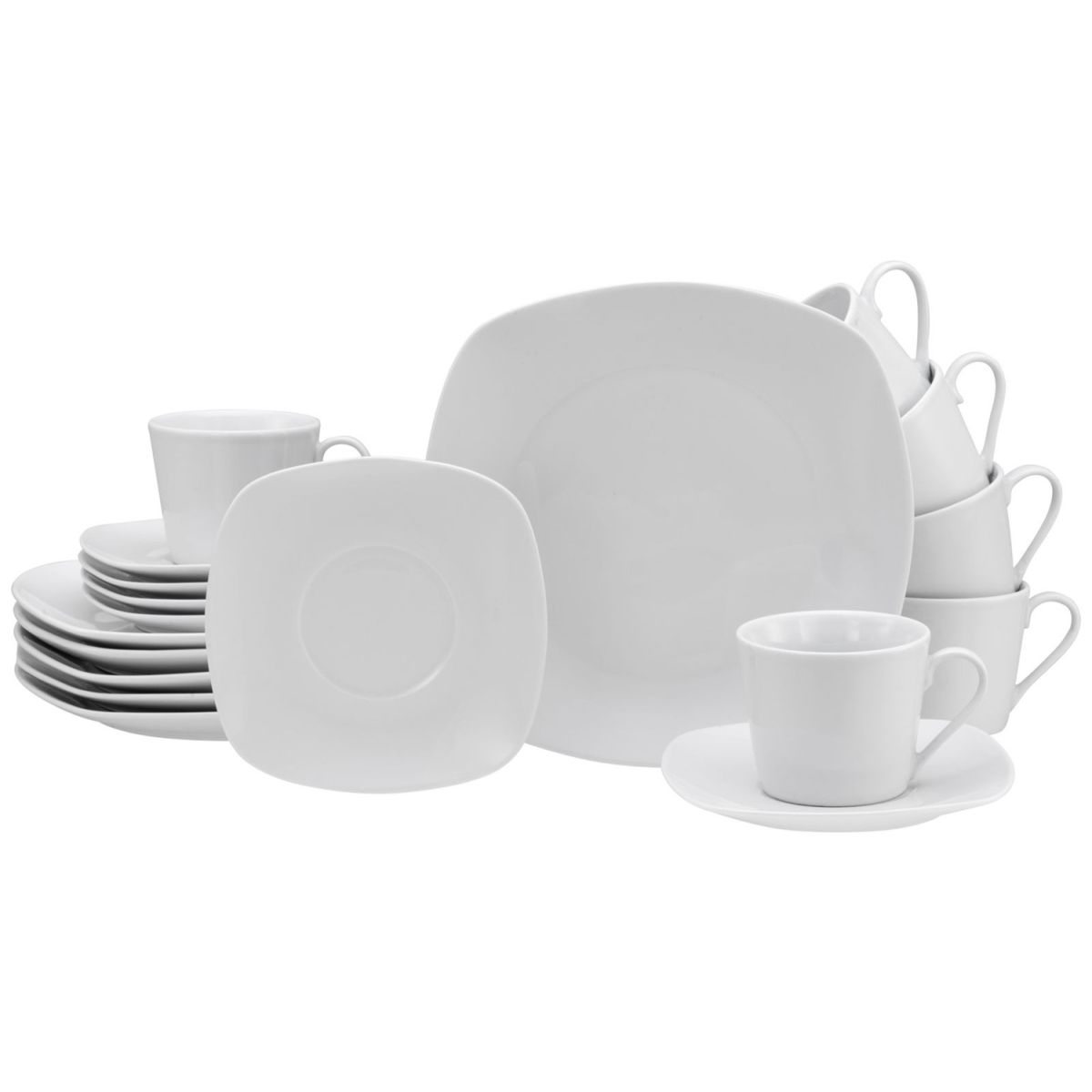 CreaTable Amelie weiss - Kaffeeservice 18-tlg; weiß