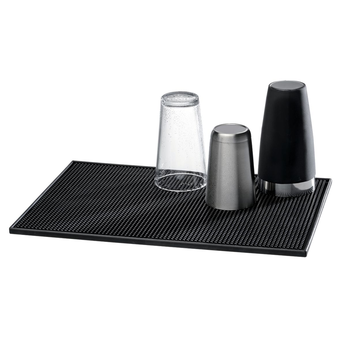 Buddy’s Bar Barmatte, Abtropfmatte, Kunststoff (MS) 45x31x1 cm (LxBxH); schwarz