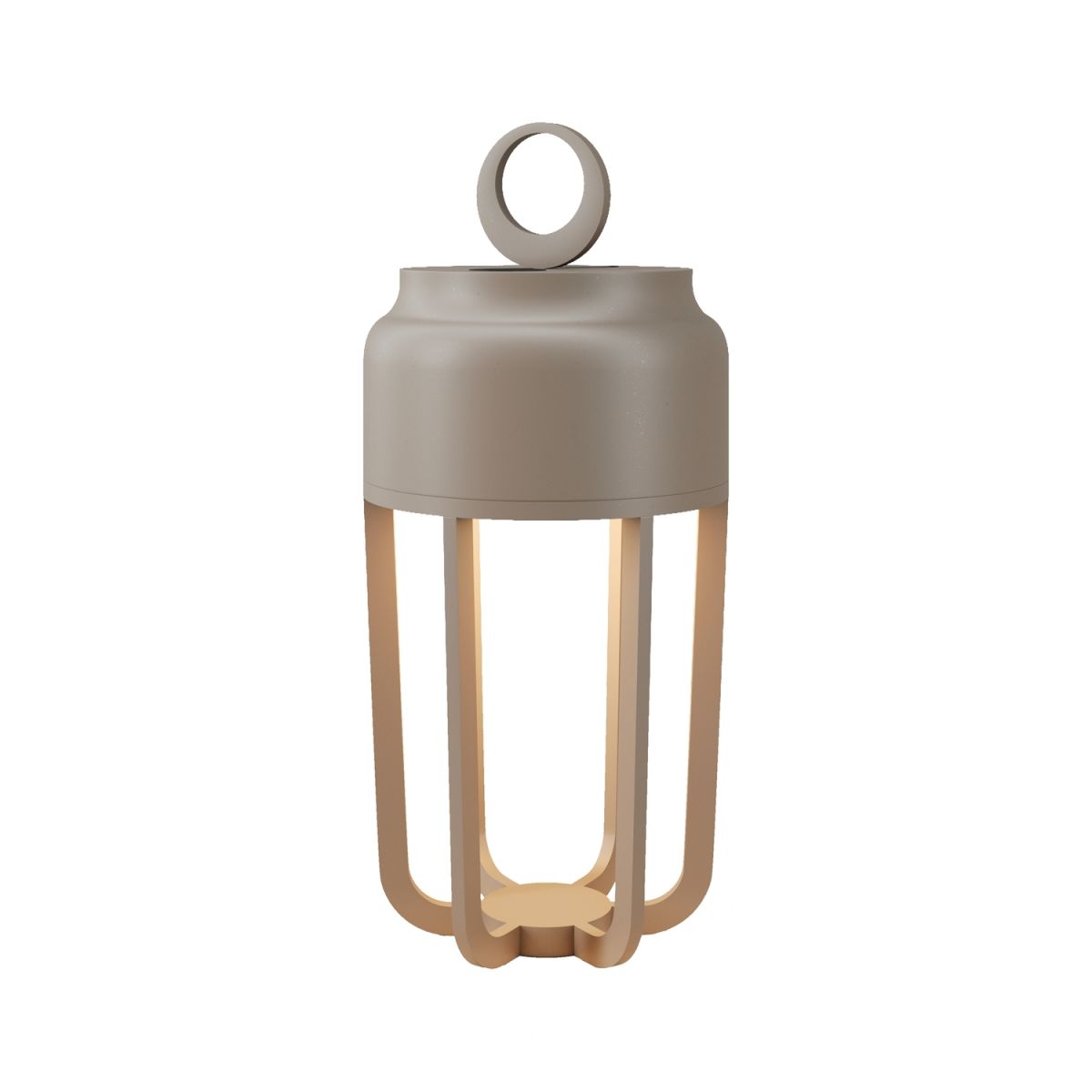 Maytoni Maytoni Tragbare Outdoor-Leuchte mit Akku Vetra Beige, aus Metall, LED, 245lm, dimmbar; 10x10x22.2x10 cm (LxBxHxØ); beige