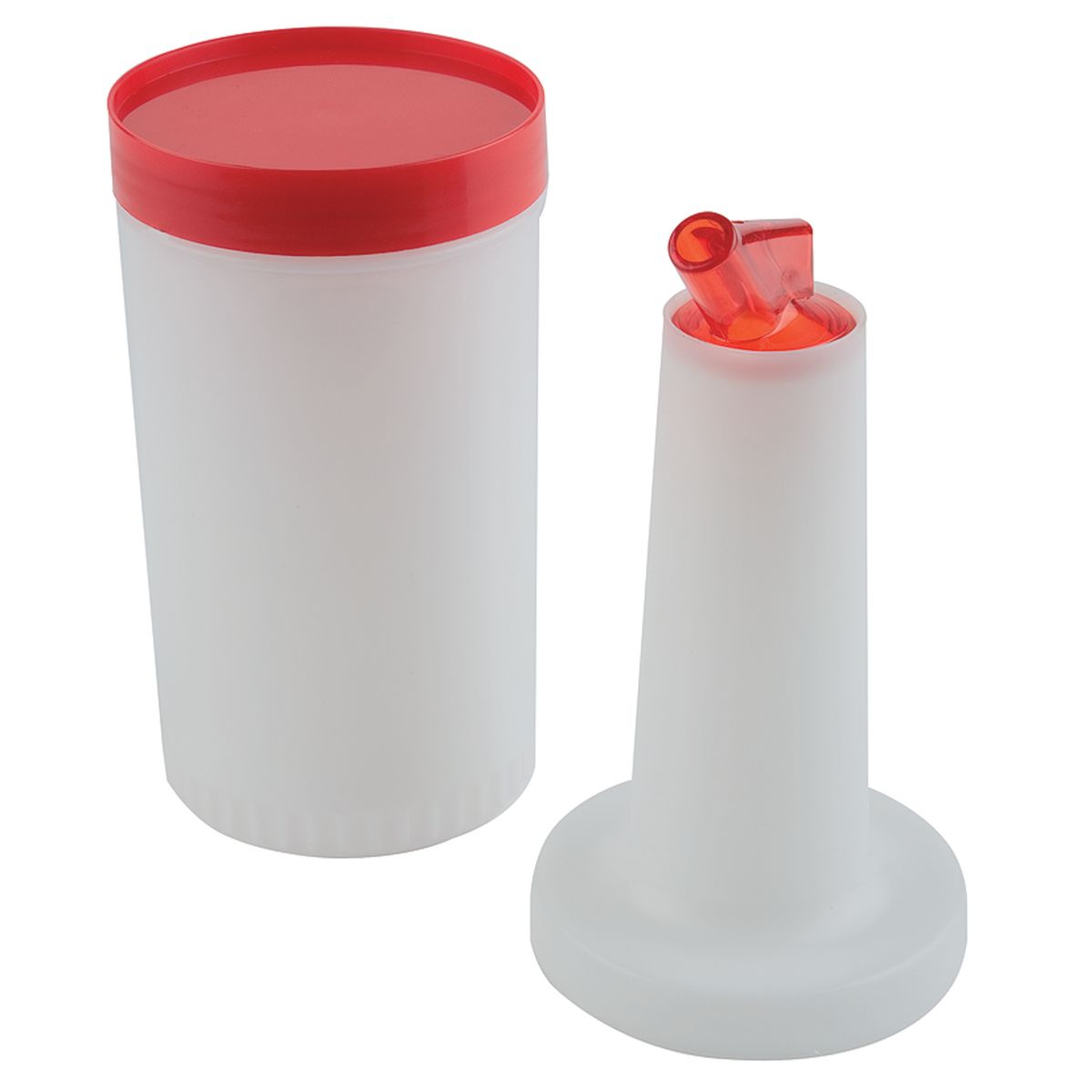 APS Dosier-/Vorratsflasche, Polypropylen 850 ml, 9x9x9x33 cm (ØxLxBxH); rot