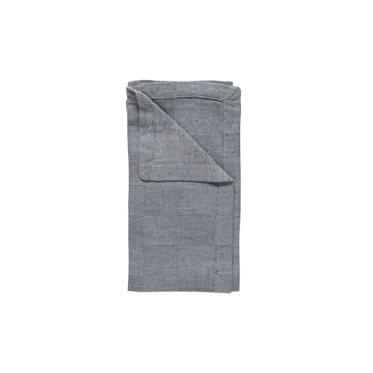 Costa Nova Serviette 50% LI 50% CO Emilia; 47x47 cm (BxL); grau; 8 Stück / Pack