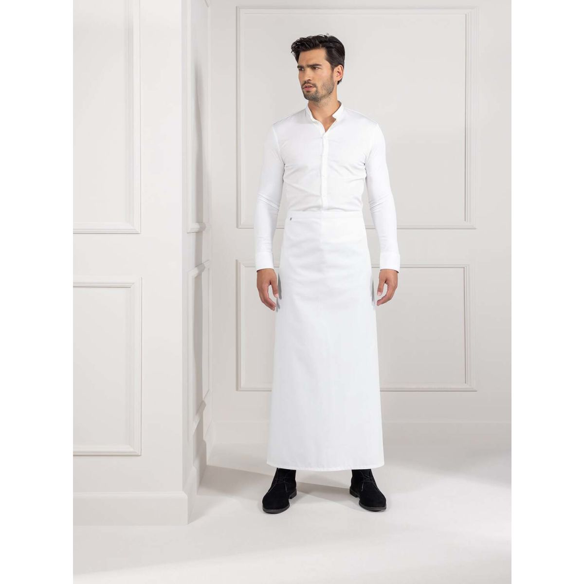 Le Nouveau Chef Bistro schort Austin; 100x100 cm (LxB); wit