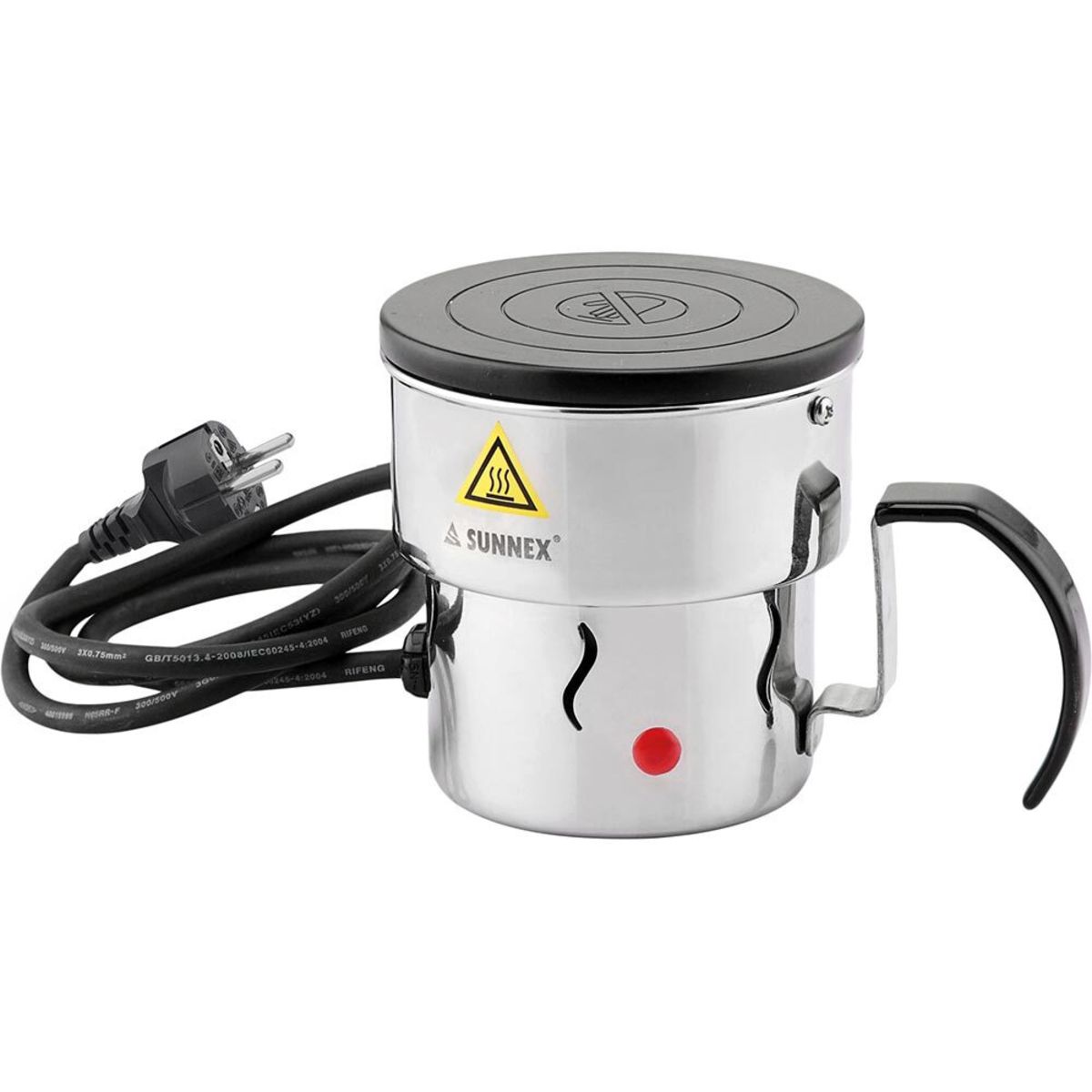 Piastra riscaldante per chafing dish, 0,35 kW, 110 x 160 mm (LxP) Sunnex; 11x16x11.5 cm (LxPxH); argento