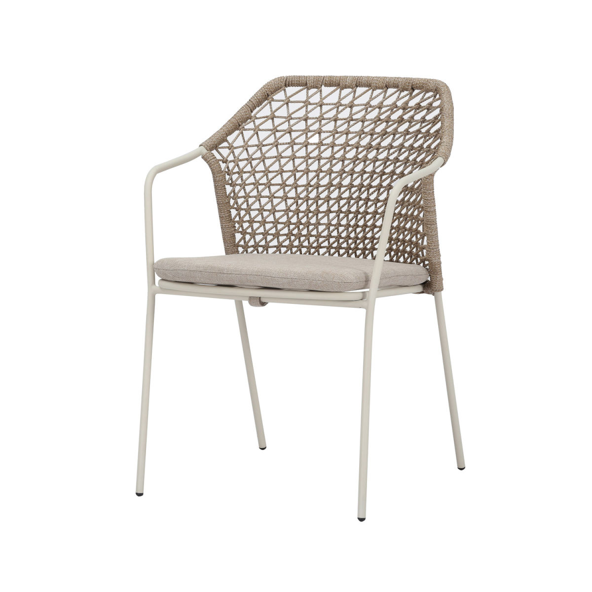 Barths Stuhl Burano mit Armlehne 58.5x60x83.5 cm (BxTxH); sand; 4 Stück / Pack