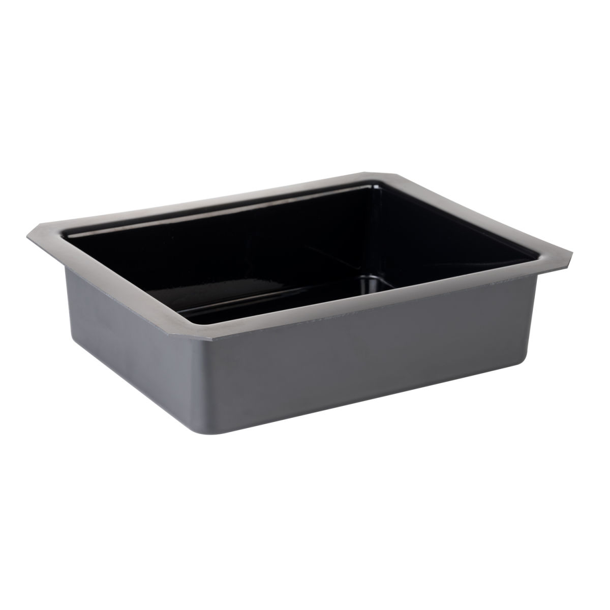 APS GN 1/2 Einsatz SUPERBOX, Polystyrol GN 1/2, 32.5x26.5x8.5 cm (LxBxH); schwarz; rechteckig