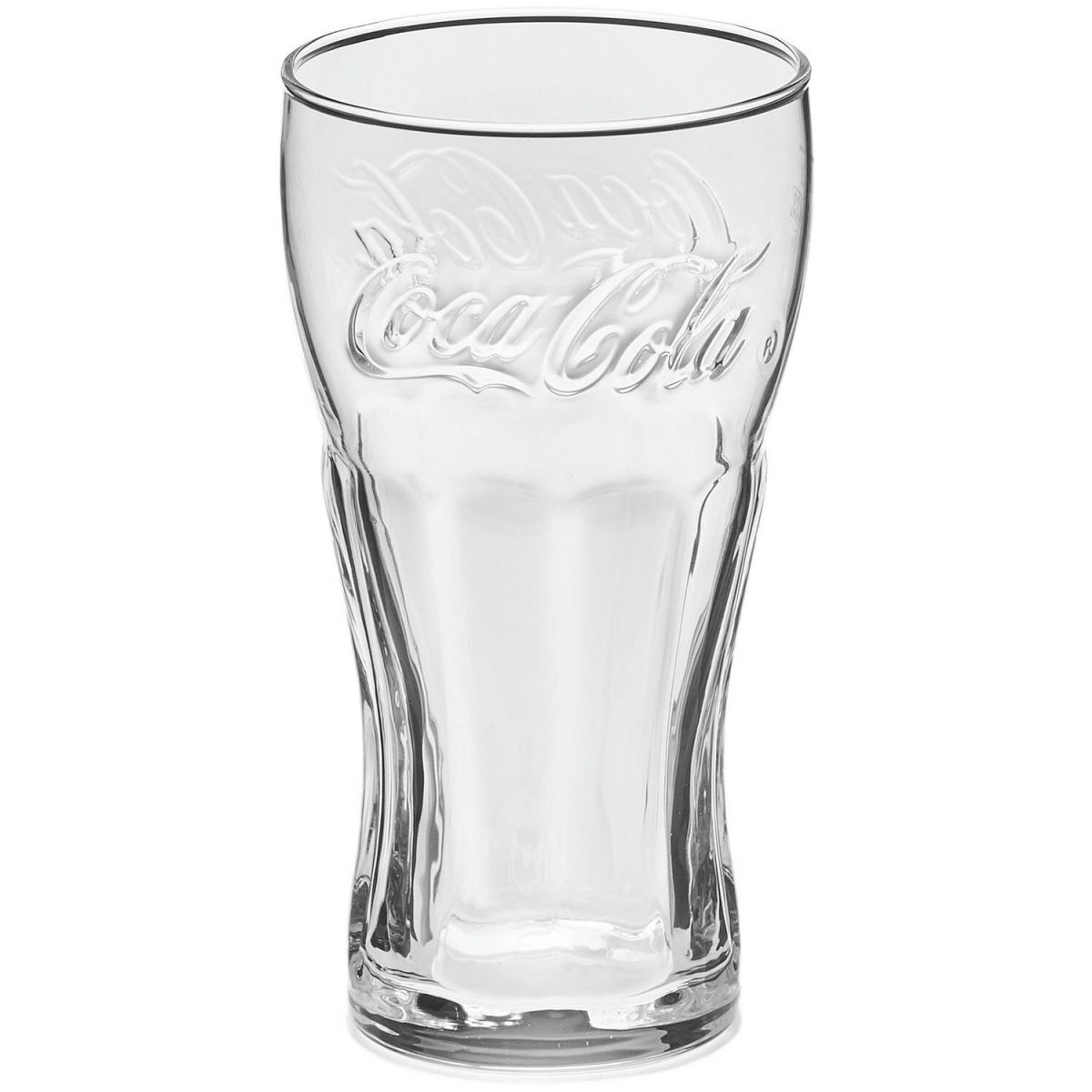 van Well Konturgläser Coca Cola 300 ml, 7.5x14.5 cm (ØxH); transparent; 0.3 l Eichstrich, 6 Stück / Pack
