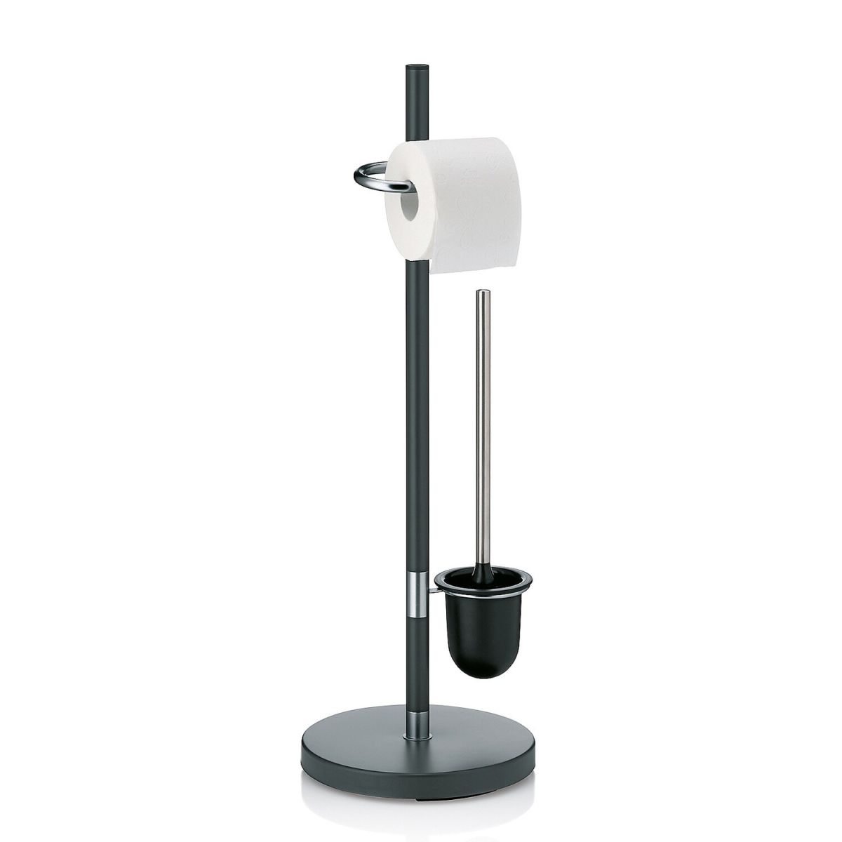 kela Toilettengarnitur Sinerio Metall 25x25x25x76.5 cm (LxBxØxH); anthrazit