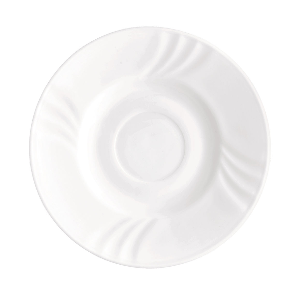 Sottotazza Ebro 15,5 cm Bormioli Rocco; 15.5x15.5x15.5x2 cm (LxLxØxH); bianco; rotonda; 48 pz. / Pacco