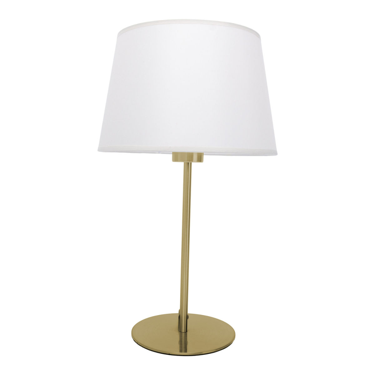 NÄVE Leuchten Tischleuchte BOLOGNA 25x25x25x45 cm (LxBxØxH); beige; Gestell messing
