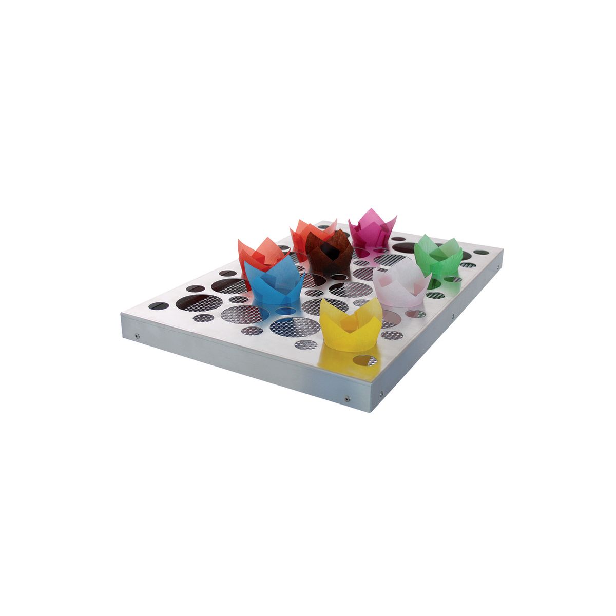 Schneider Muffinformen-Verbund 60x40x7x4 cm (LxBxØxH); silber