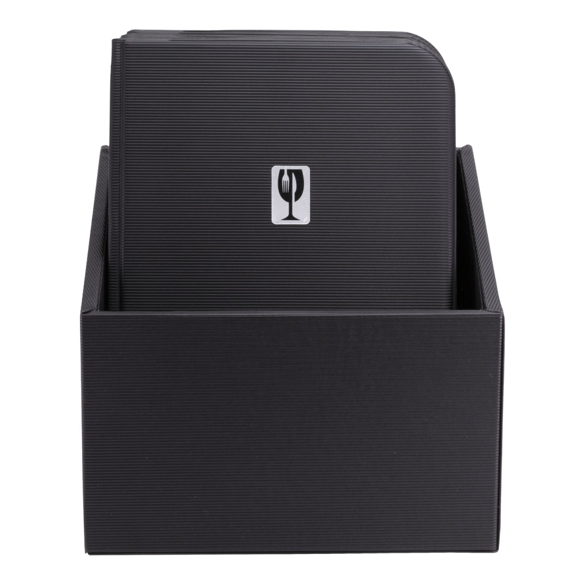 Confezione da 10 portamenu A4 Essential Securit; 27.5x34.5 cm (LxH); nero