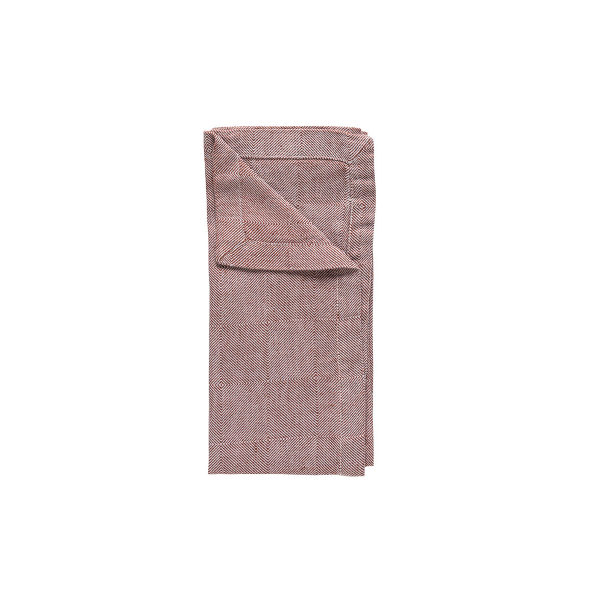 Costa Nova Serviette 50% LI 50% CO Emilia; 47x47 cm (BxL); rot; 8 Stück / Pack