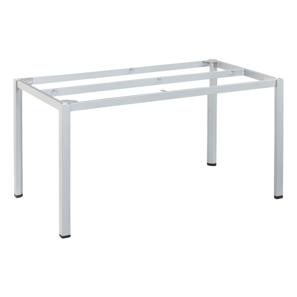 KETTLER Tischgestell CUBIC 138x68x73 cm (LxBxH); Platte silber, Gestell silber; rechteckig
