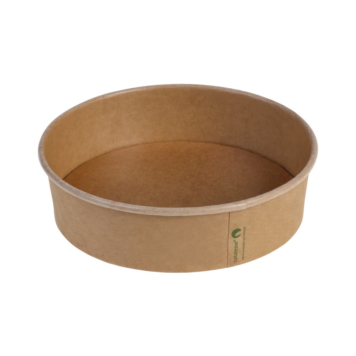 naturesse Salatschalen Kraft/PLA, naturesse 900 ml, 18.5x4.9 cm (ØxH); braun; 180 Stück / Pack