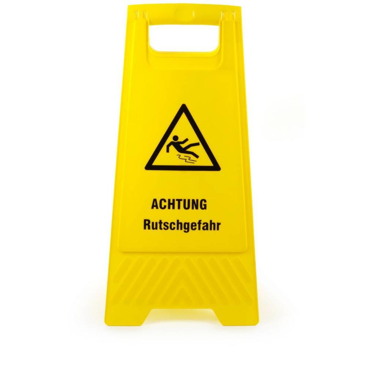 Plock Warnschild Achtung Rutschgefahr; gelb