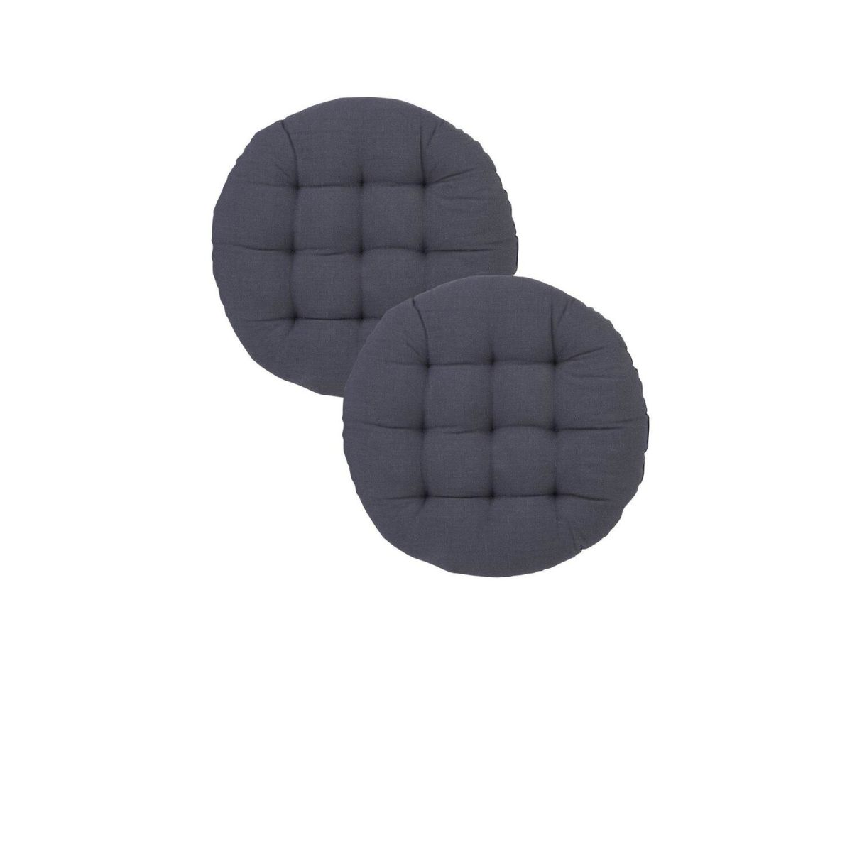 Svanefors Stuhlkissen Louie 2P rund 40x40 cm (BxL); grau; einfarbig; 2 Stück / Pack