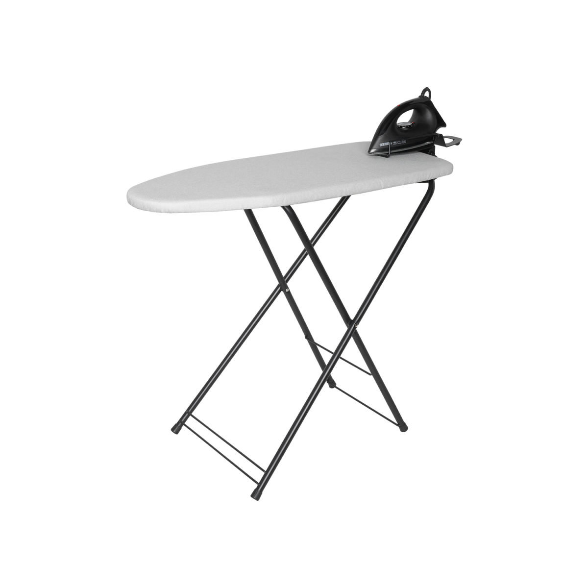 Asse da stiro Corby Berkshire con ferro da stiro a secco 1200W- Spina EU CORBY; 34x89.5x75.5 cm (LxLxH); grigio