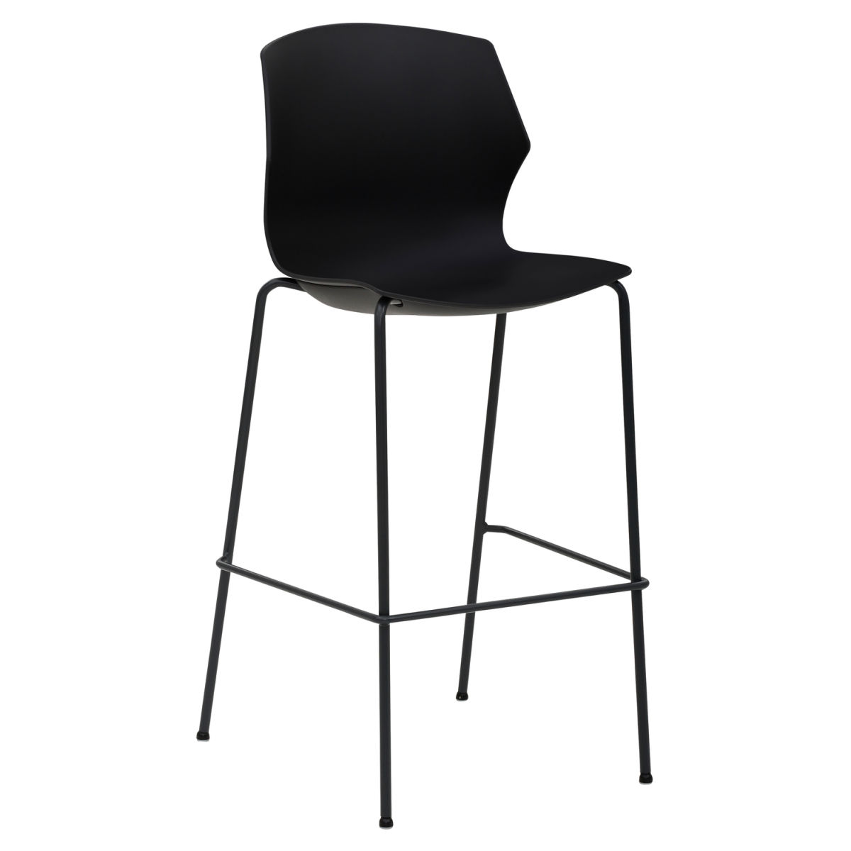 Mayer Sitzmöbel Kantinenhocker (2 Stück), bis 150 kg 52x57x110 cm (BxTxH); Sitz anthrazit, Gestell anthrazit; 2 Stück / Pack