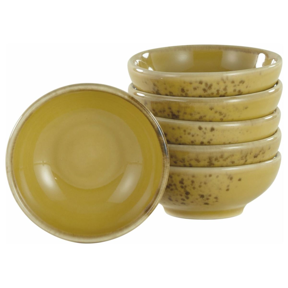 CreaTable Nature Collection - Sojaschale 6-tlg 40 ml, 8x3 cm (ØxH); gelb; rund; 6 Stück / Pack