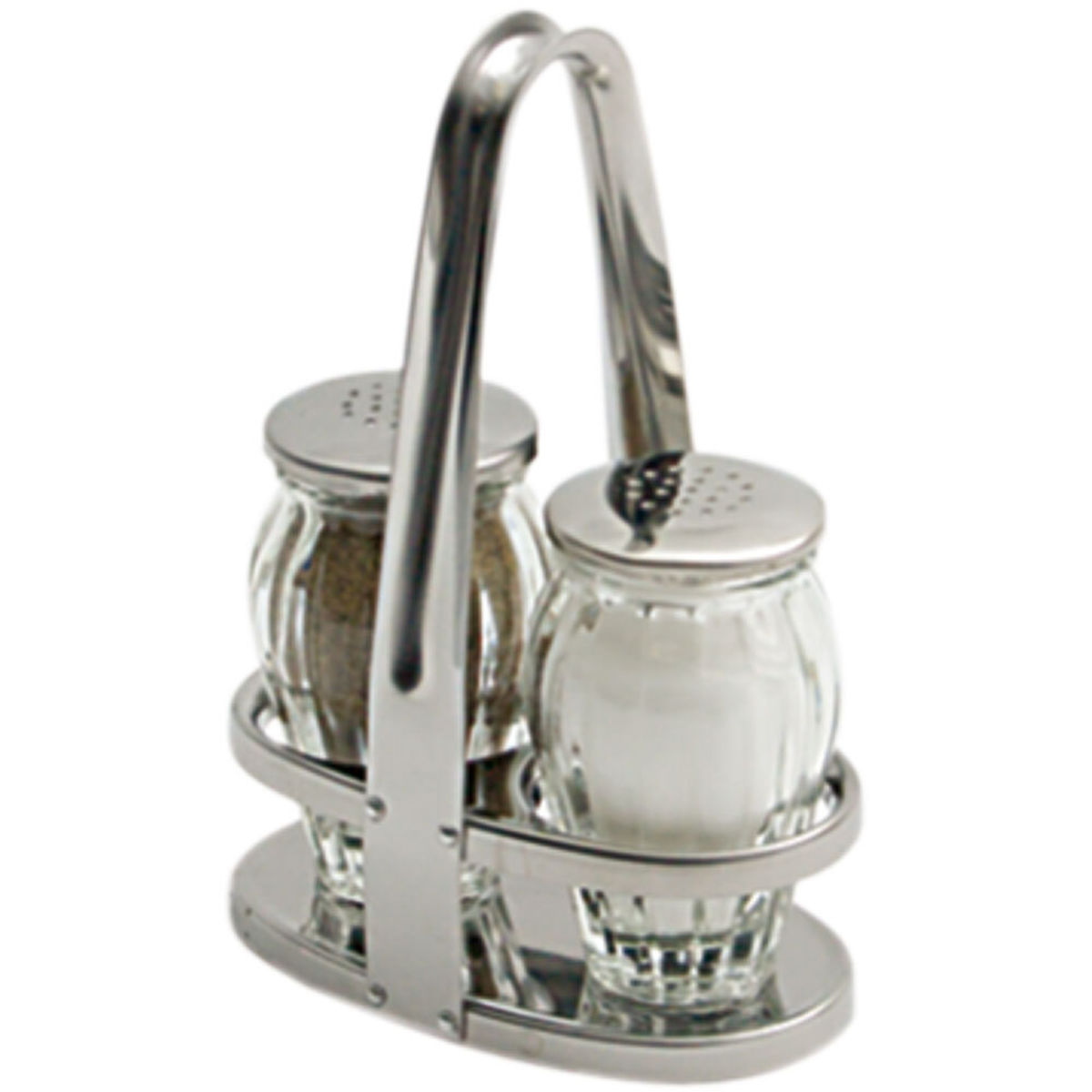 Stalgast Menage 2-teilig, Salz/Pfeffer 14.5 cm (H); silber/transparent