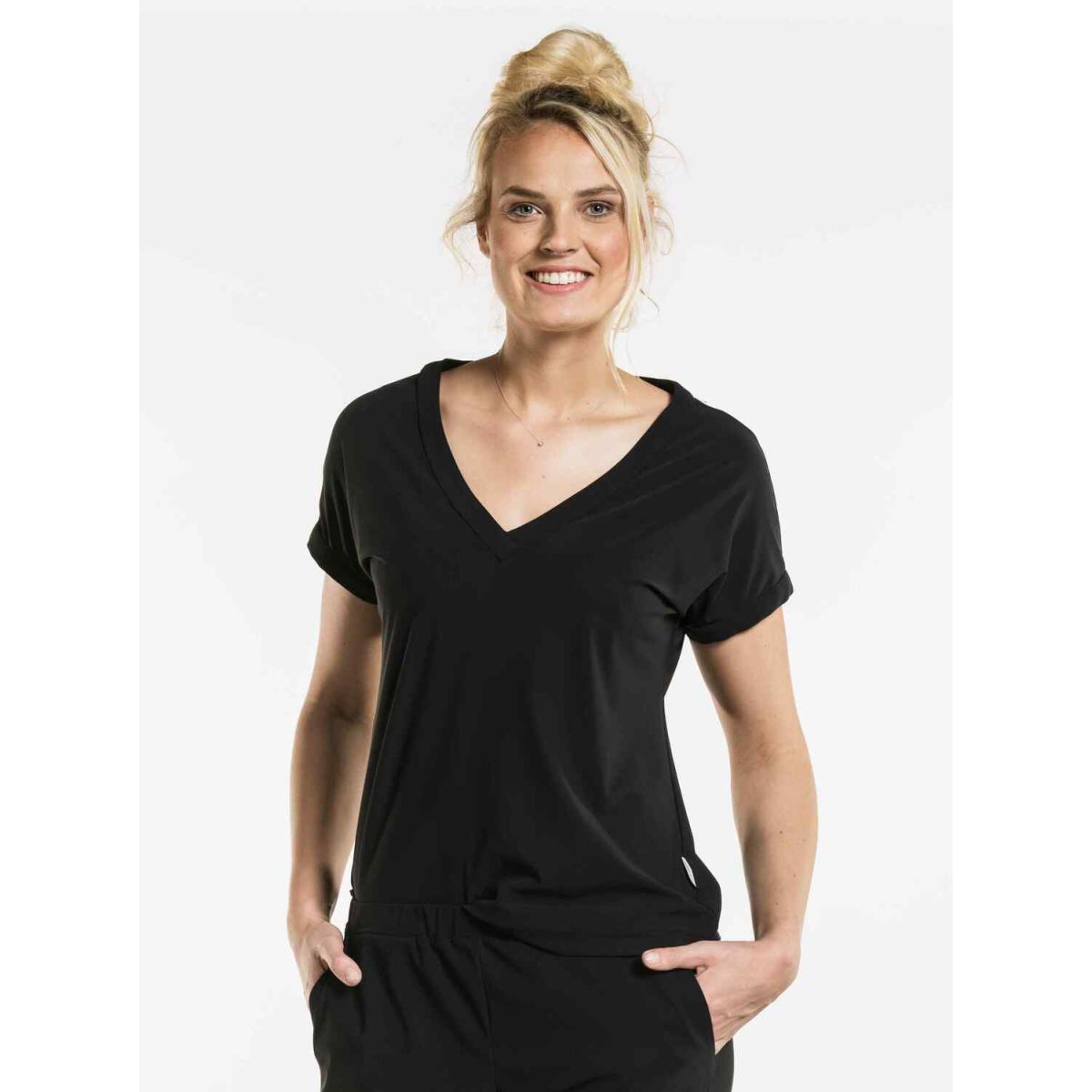 Chaud Devant Top Saffron Black; Kleidergröße S; schwarz