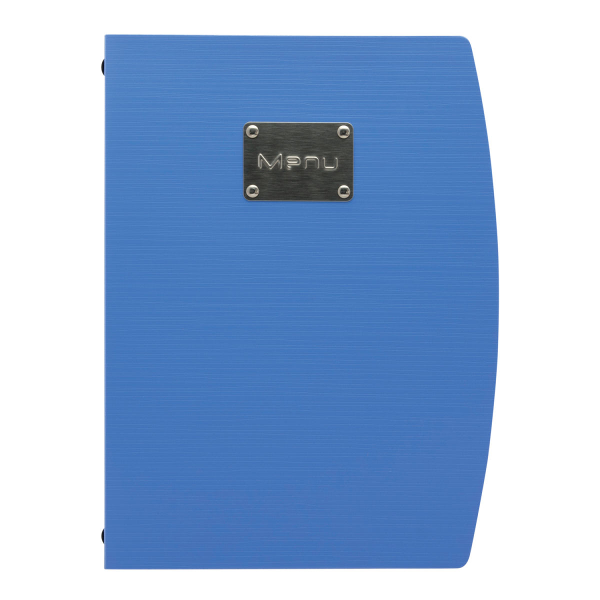 Portamenu A4 Rio - Placca Menu inclusa - 4 facciate Securit; 25x34 cm (LxH); blu