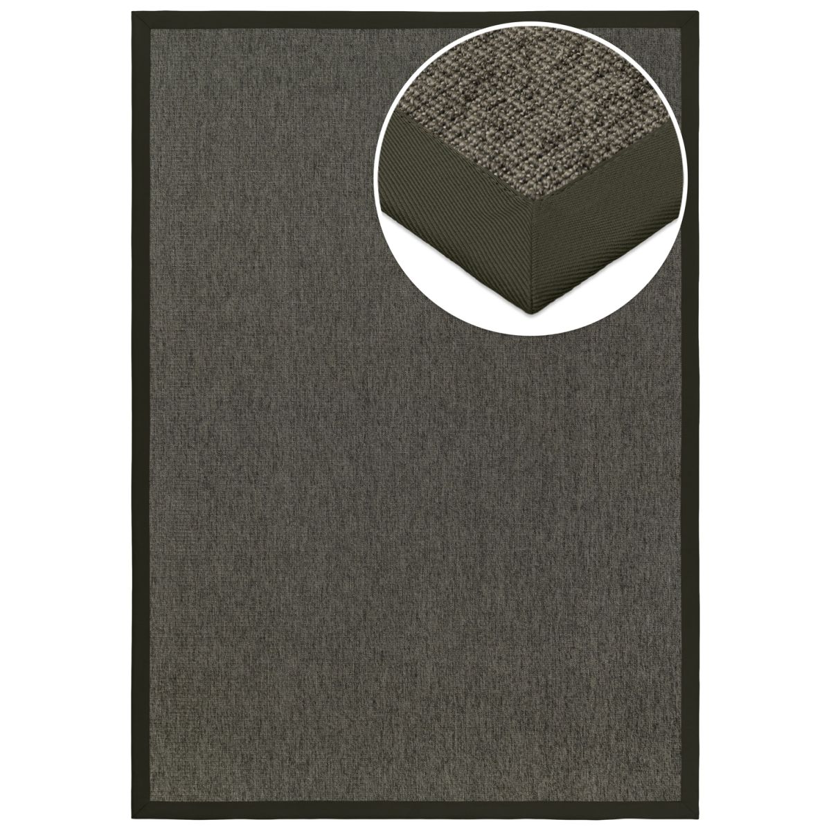 Grundstoff Outdoor Teppich Taffino Rips 160x80 cm (LxB); taupe