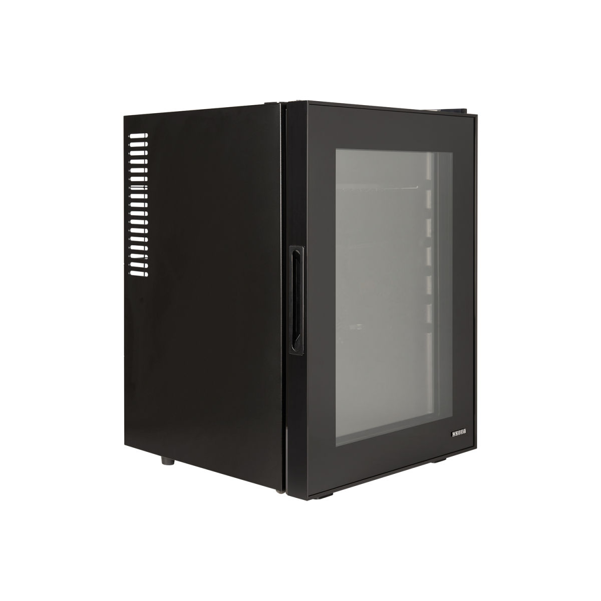 Minibar per camera hotel con Porta in Vetro Eton CORBY; 40x57x41 cm (LxHxP); nero