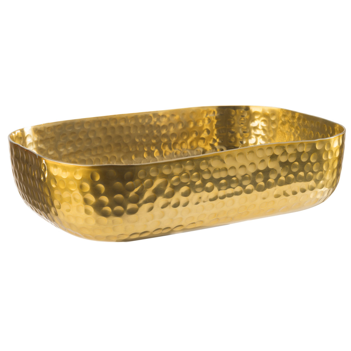 APS Schale CRAFT, Aluminium, groß 1400 ml, 23x15.5x6 cm (LxBxH); gold; rechteckig