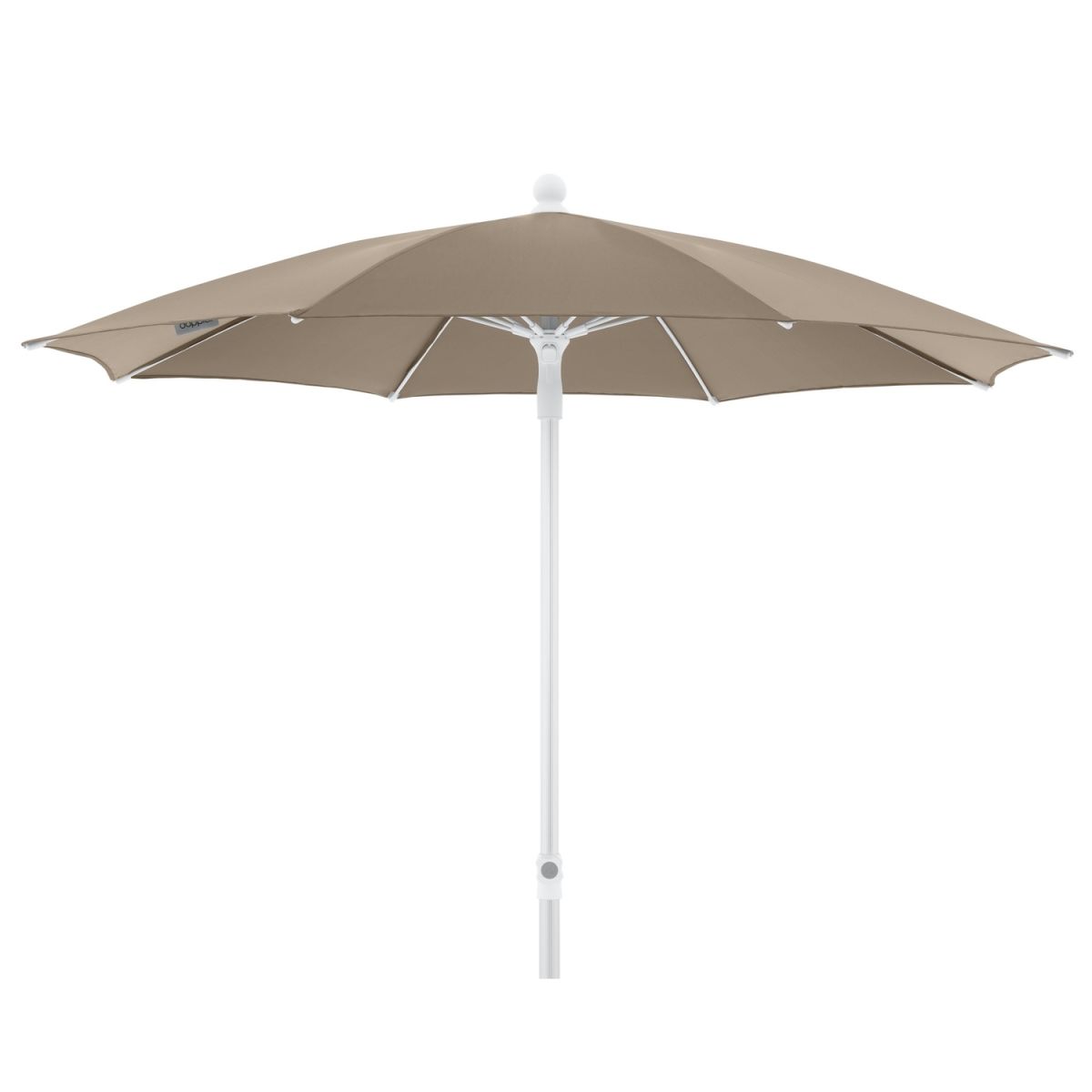 Doppler Gastro Sonnenschirm Fiberglas; 200x226 cm (ØxH); greige