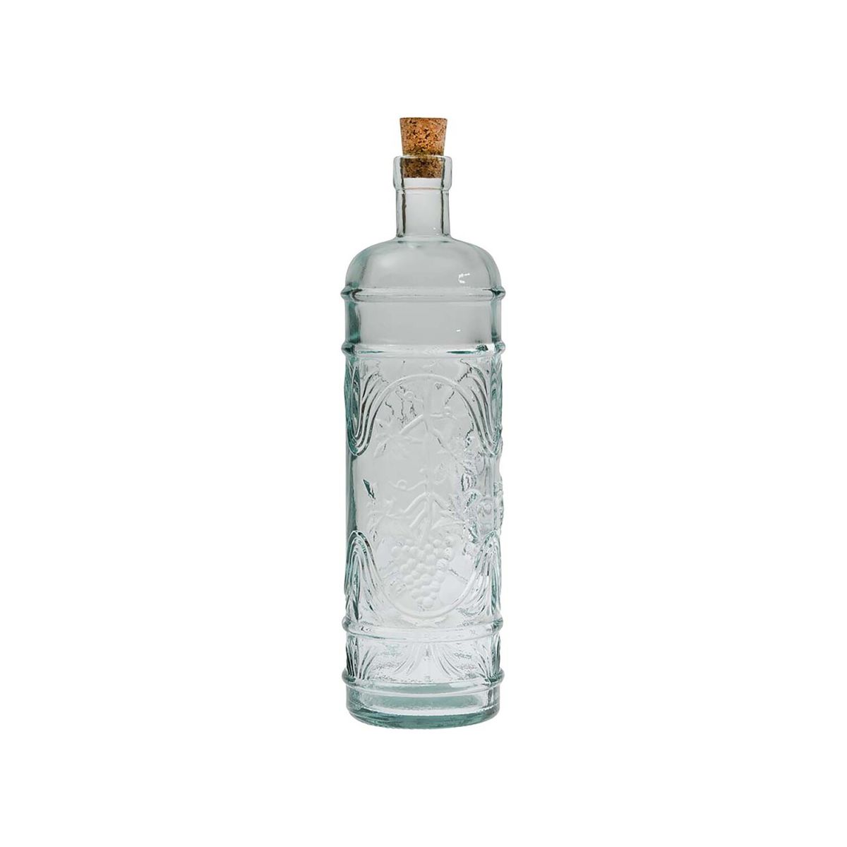 Vidrios Glasflasche mit Korken 'Anis' 1 l aus Recyclingglas; 1 ml, 9x29 cm (ØxH); transparent