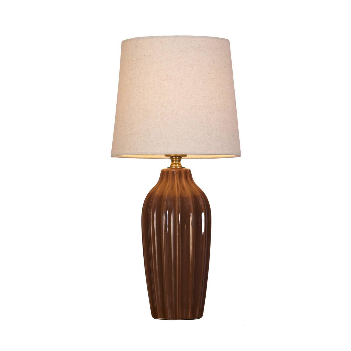 Lampada da tavolo Lyon PR Home; 39x18x39 cm (LxLxH); marrone