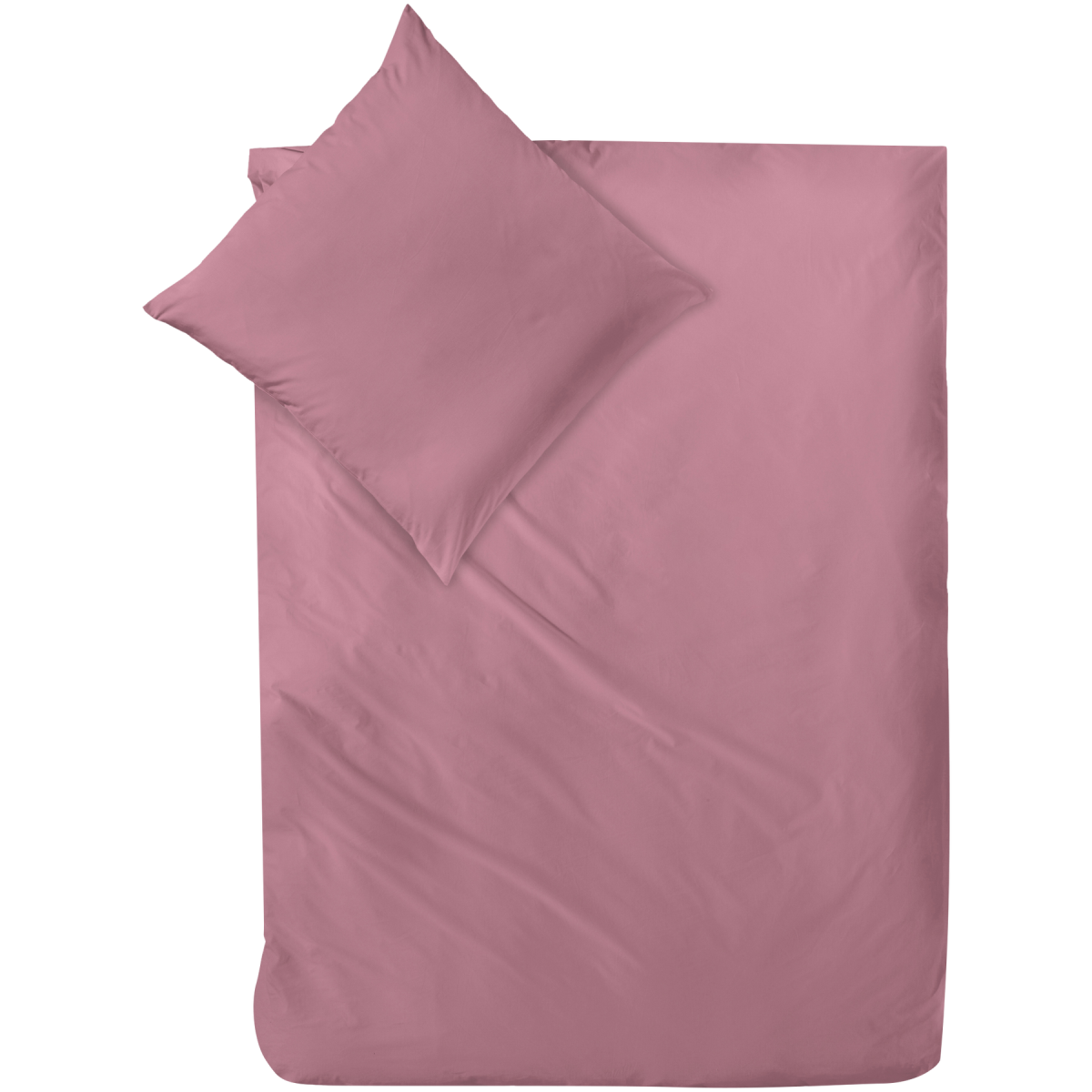 Decoper Decoper ® Mako-Satin Bettwäsche-Set aus 100% Baumwolle 135x200 cm (BxL), 80x80 cm (LxB); rot