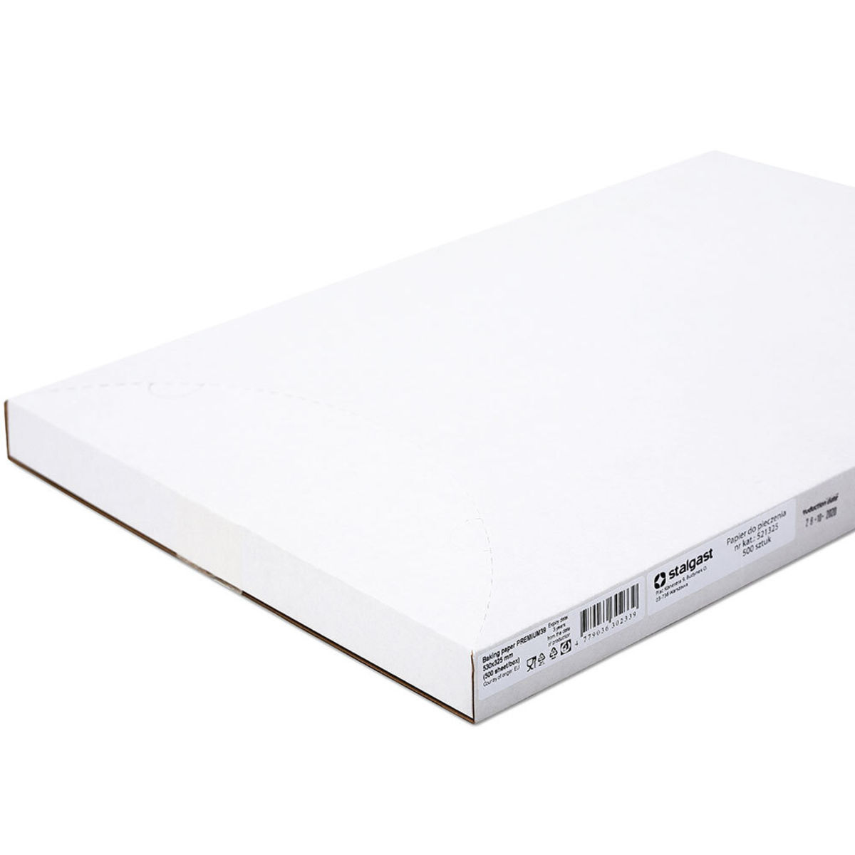 Stalgast Beschichtetes Backpapier, Zuschnitte je 530x325 mm, 500 Stück, weiß 32.5 cm (B); weiß