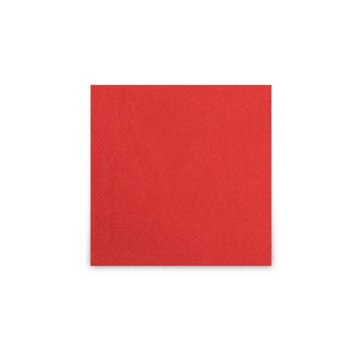 Plock Servietten 24x24 cm, 2-lagig 24x24 cm (BxL); rot; 3600 Stück / Pack