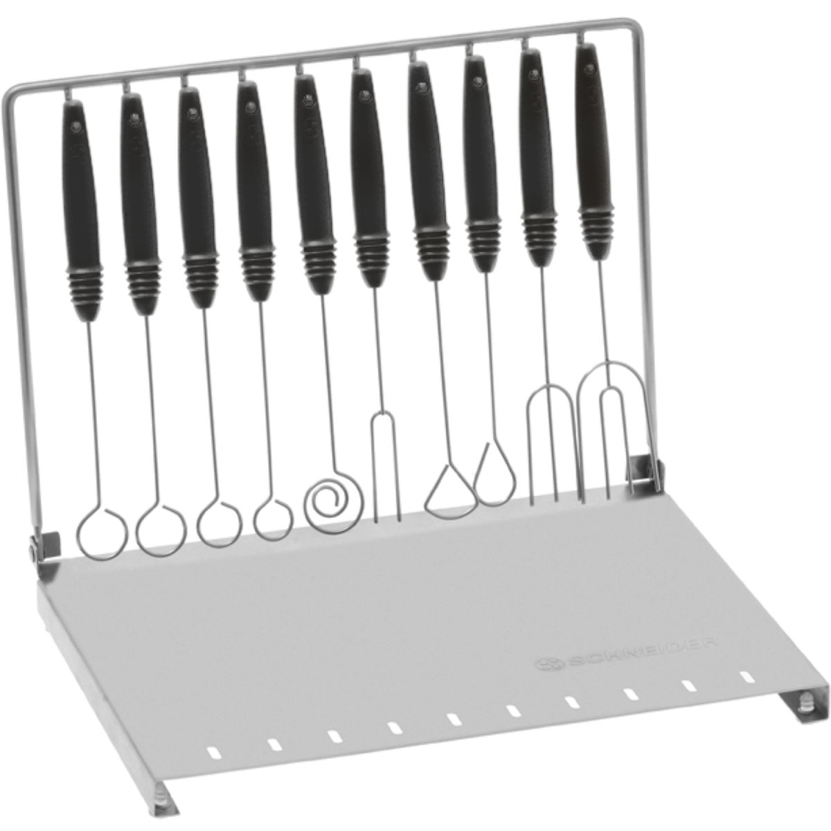 Schneider Pralinentunkgabel-Set groß 10-teilig schwarz/edelstahl