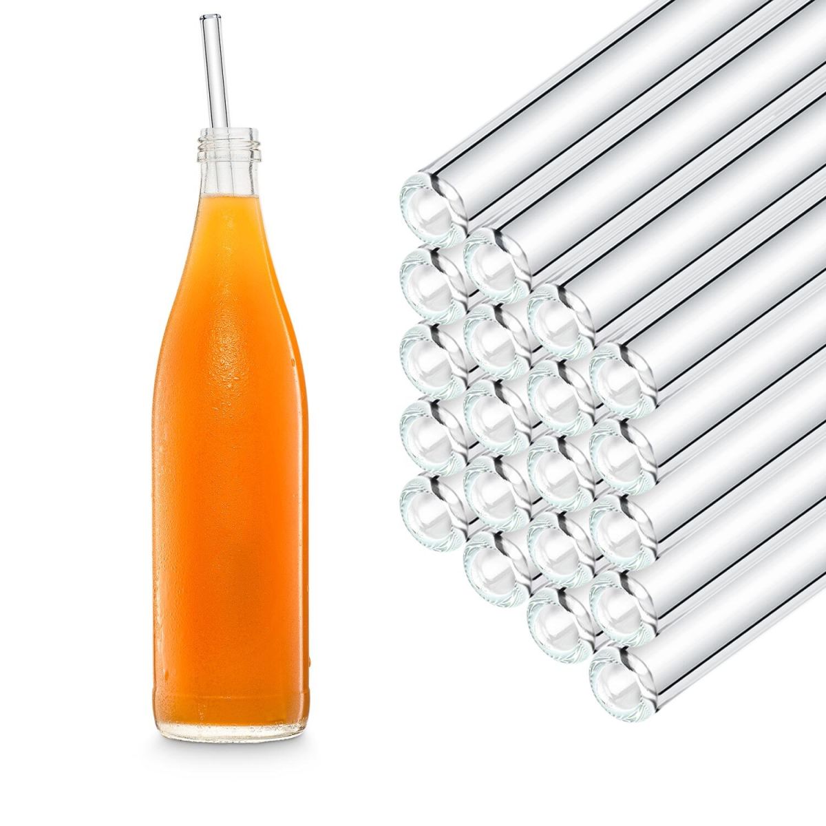 HALM Glastrinkhalme HALM 0.9x30 cm (ØxL); transparent; 50 Stück / Pack