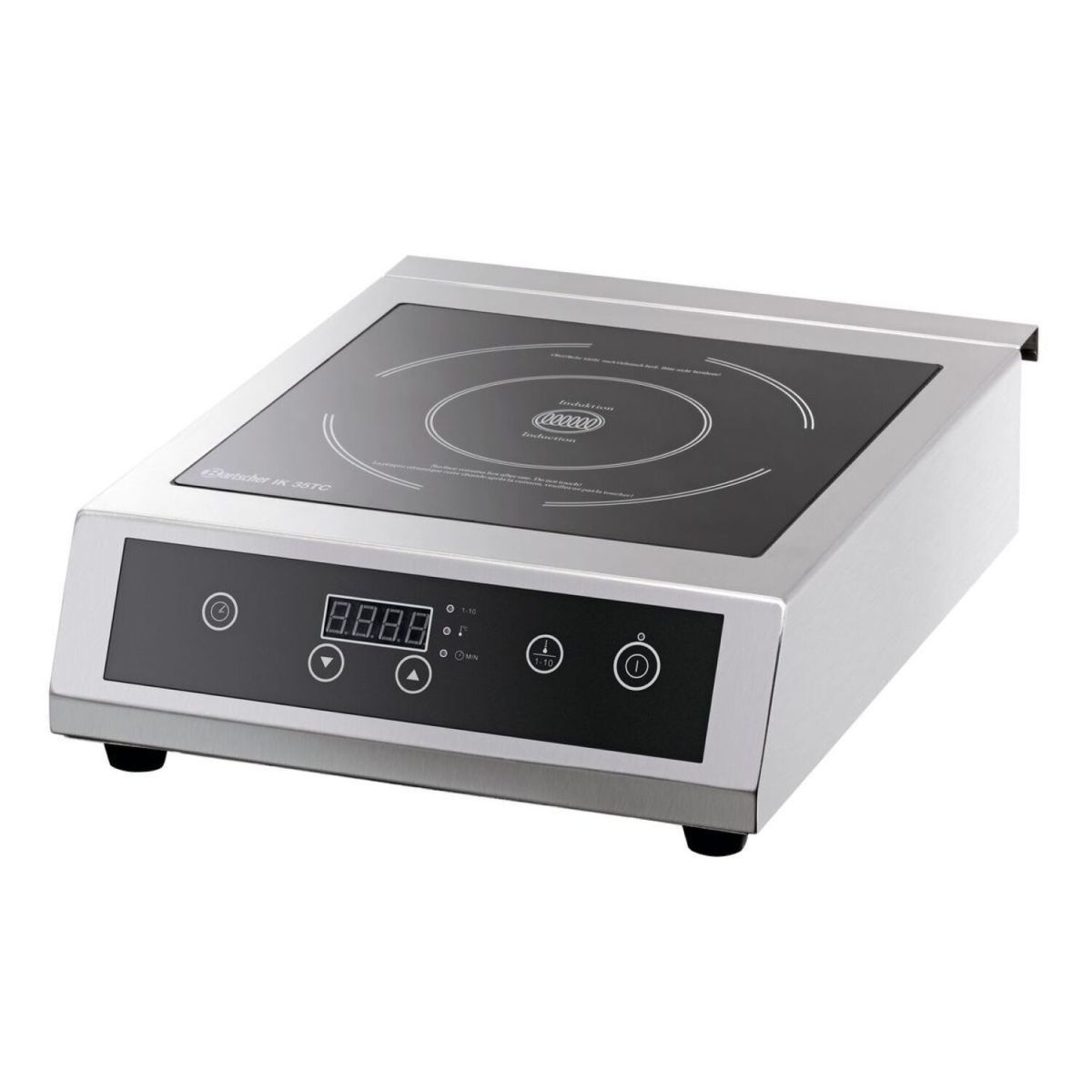 Bartscher Induktionskocher IK 35TC IK 35 TC; 34x44.5x11.7 cm (BxTxH); schwarz meliert
