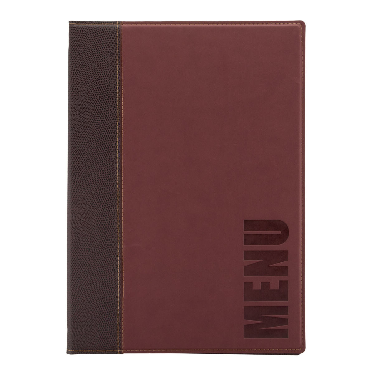 Portamenu A4 Trendy - Similpelle - 4 facciate Securit; 24x34 cm (LxH); rosso