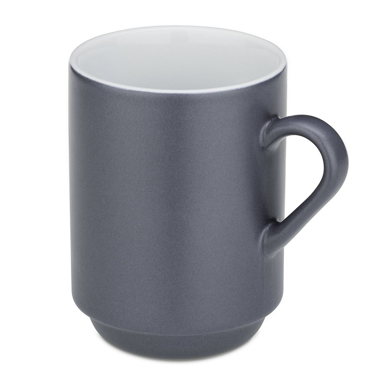 kela Tasse Mattia Keramik, 2er Set 300 ml, 7.5x11 cm (ØxH); grau; rund; 2 Stück / Pack