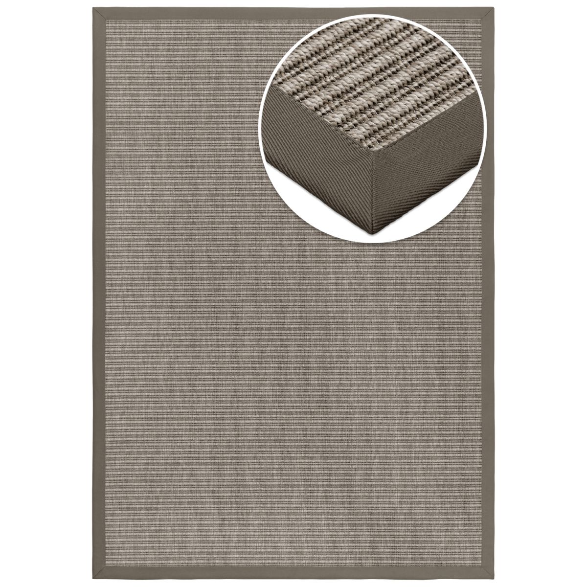 Grundstoff Outdoor Teppich Taffino Tweed 230x160 cm (LxB); grau