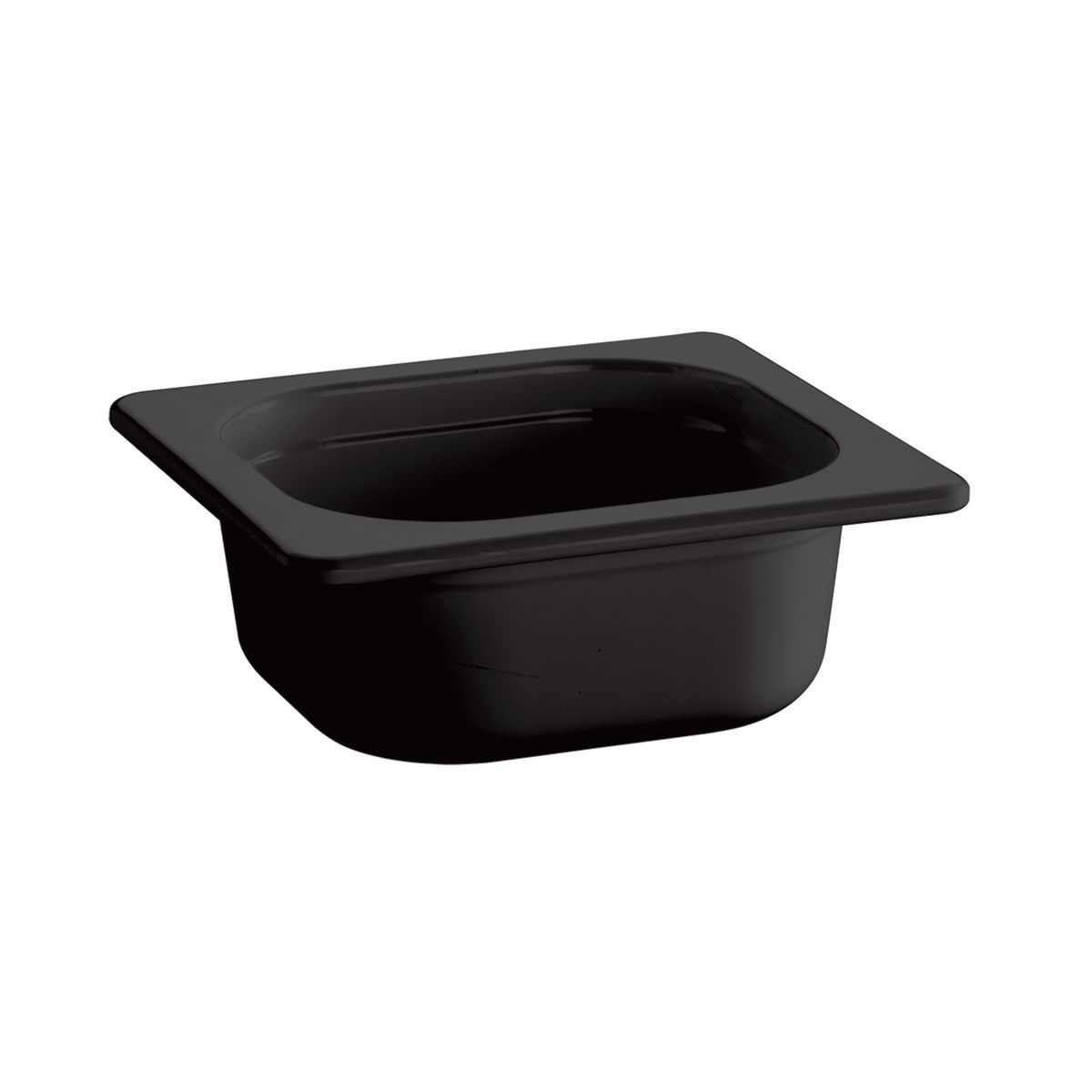 APS GN 1/6 Behälter ECO LINE, Melamin GN 1/6, 1 l, 17.6x16.2x10 cm (LxBxT); schwarz