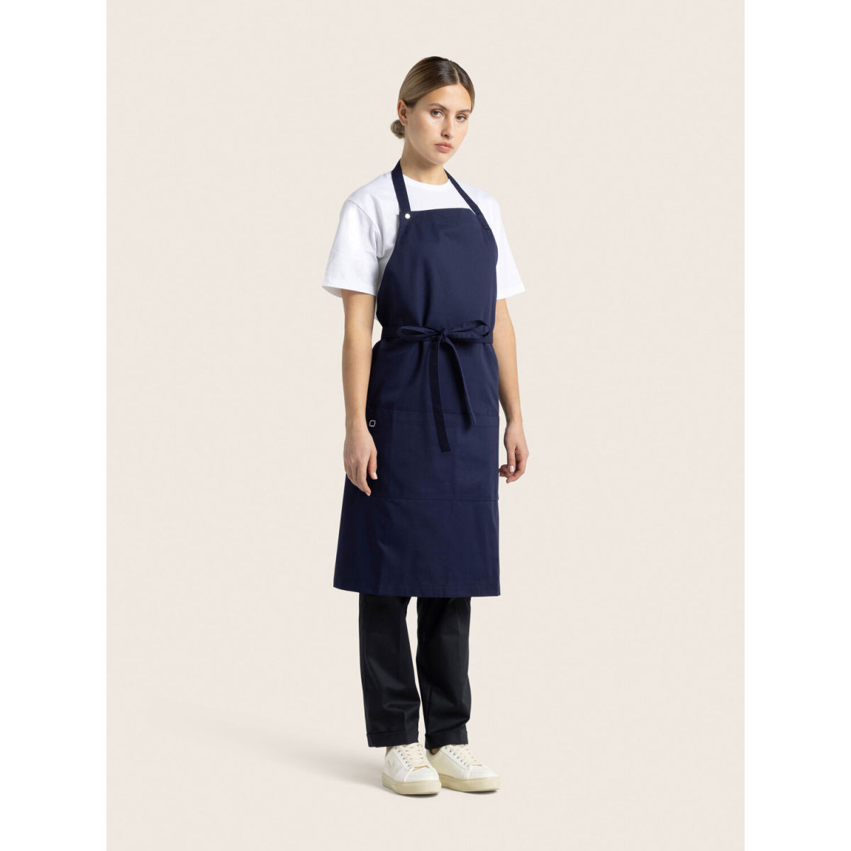 KAYA&KATO CO Latzschürze lang PIKE; Kleidergröße universal, 90x80 cm (LxB); navy