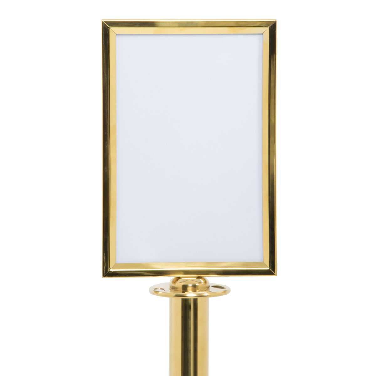 Portaposter A4 per colonnina tendinastro Classic – Oro – Kit di montaggio incluso Securit; 21.5x0.77x35x0.77 cm (LxLxHxP); oro