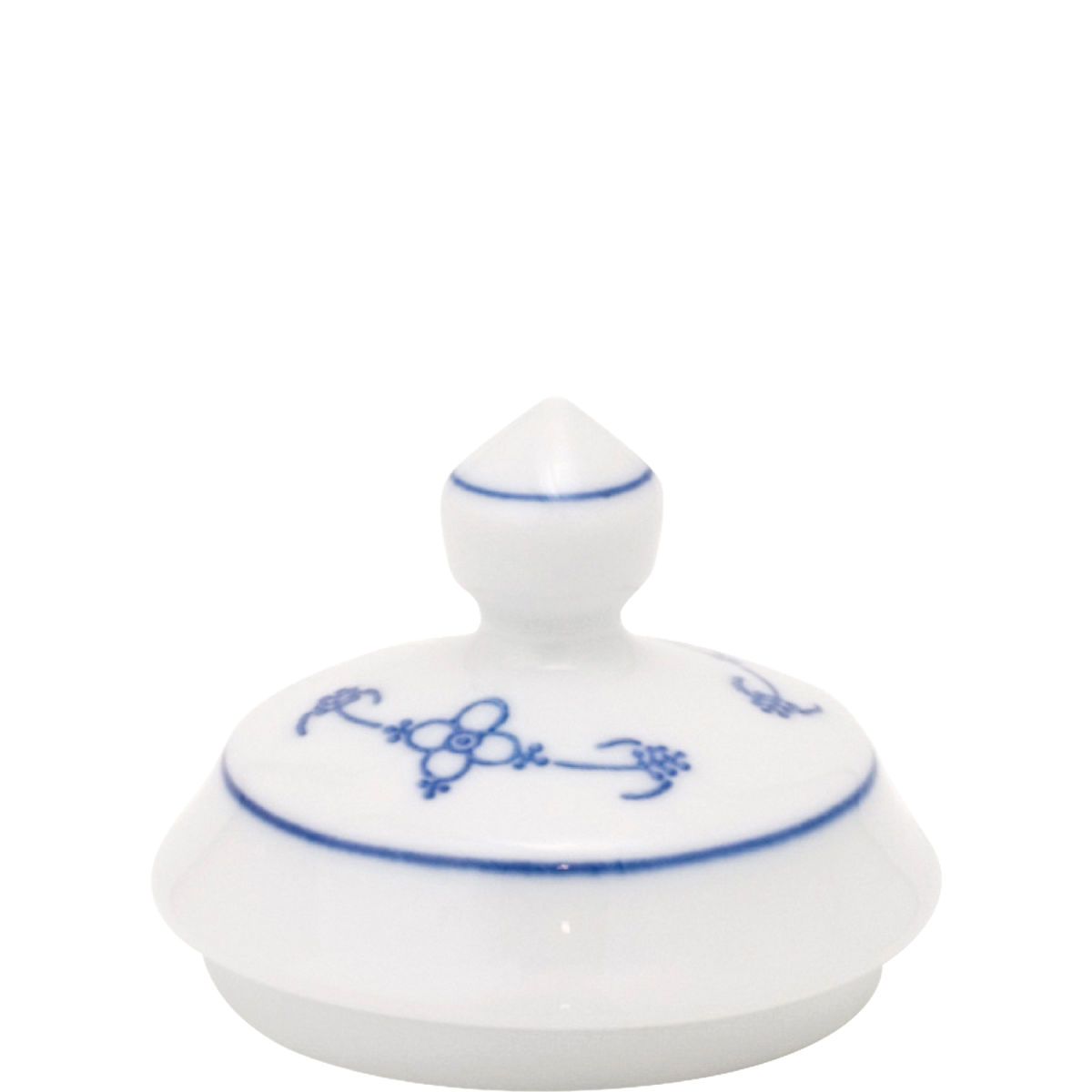 Kahla Deckel zur Zuckerdose Porzellan blau