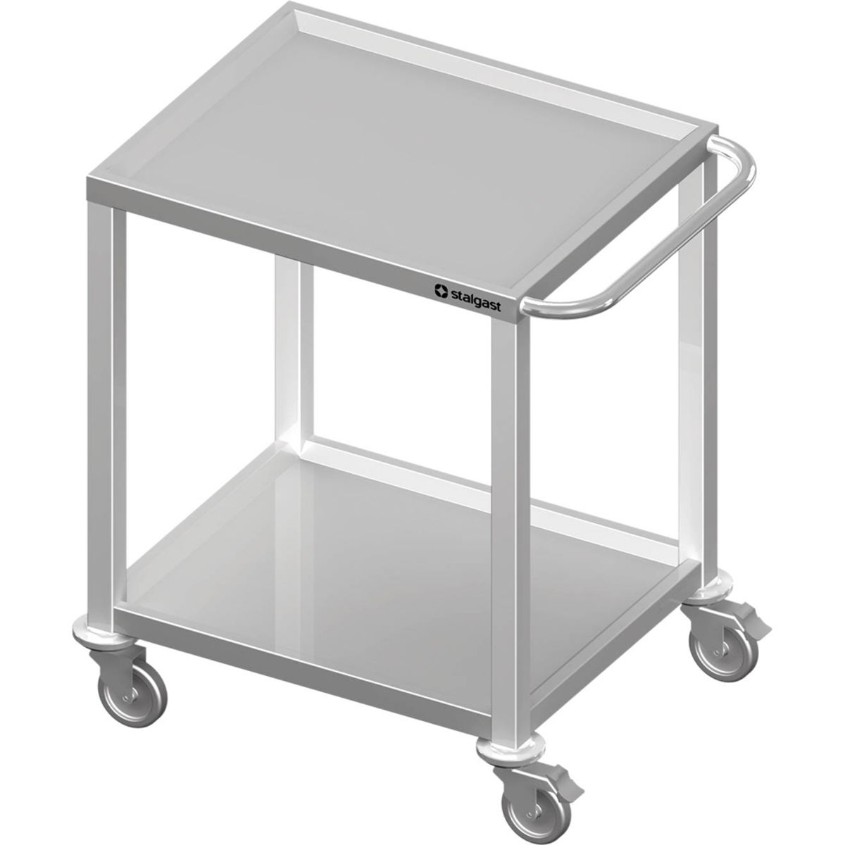 Stalgast Transportwagen mit zwei Böden, verschweißt 140.5x63x63 cm (BxHxT); silber