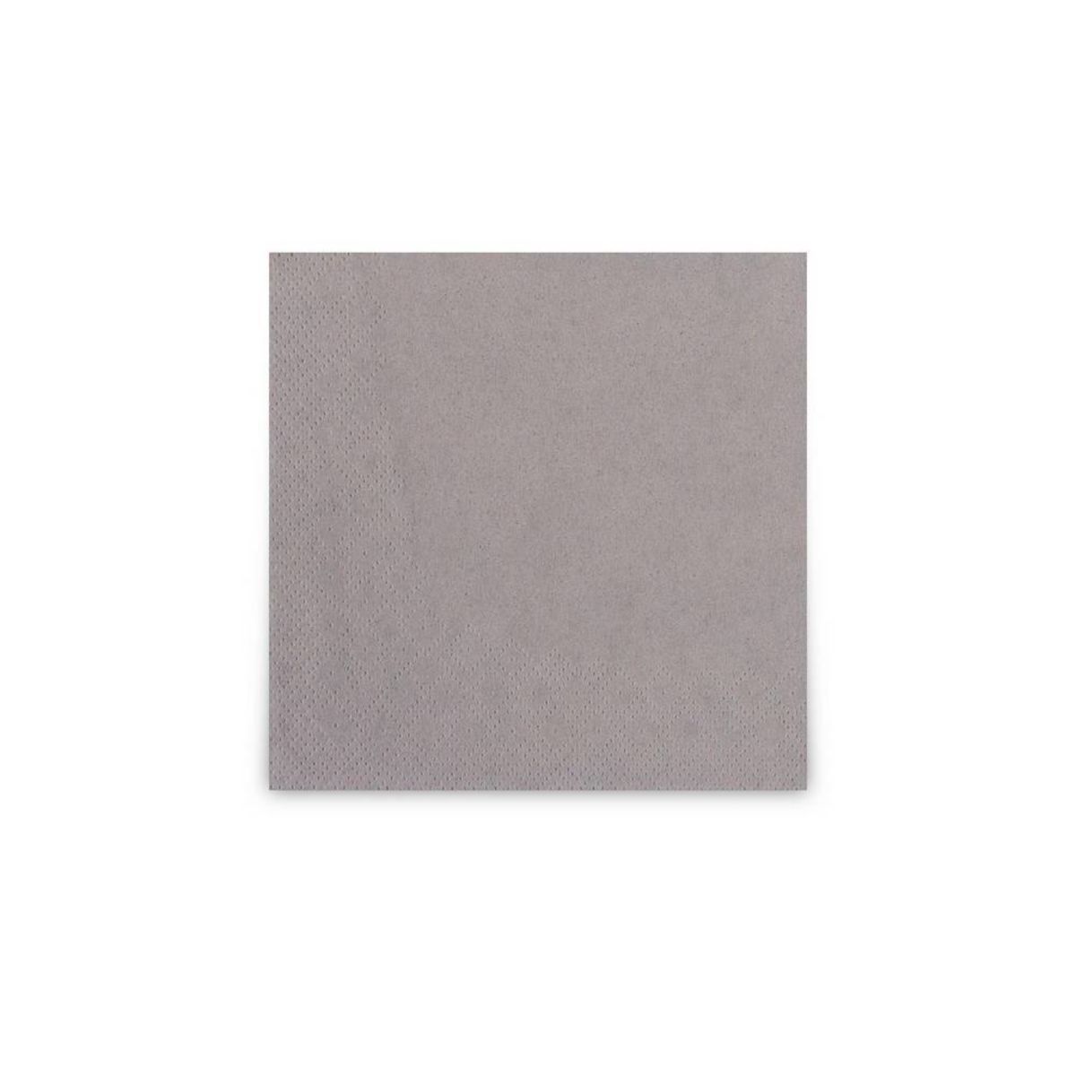 Plock Servietten 24x24 cm, 2-lagig 24x24 cm (BxL); grau; 3600 Stück / Pack
