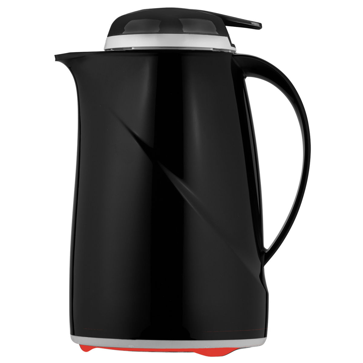 helios Isolierkanne Wave Push 0.6 l, 12.8x22.3 cm (ØxH); schwarz