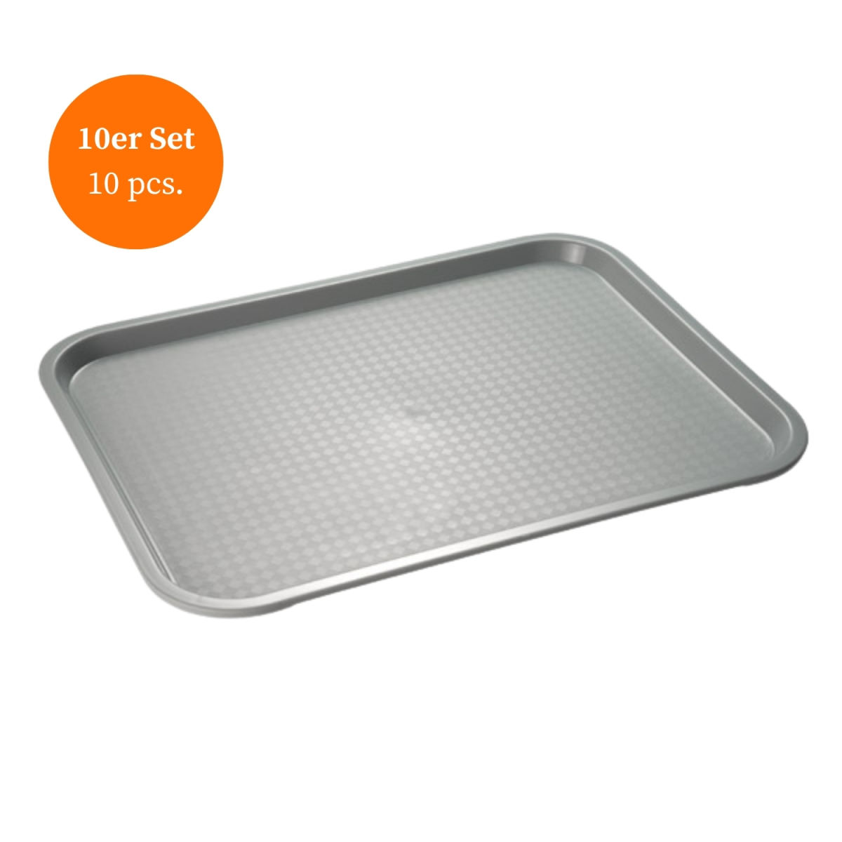 APS Fast Food-Tablett, 4er-Set; 27x35x2 cm (LxBxH); weiß; rechteckig; 10 Stück / Pack
